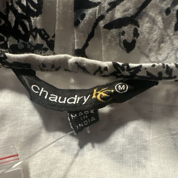 Chaudry KC Dress Womens Medium Sequin Mini Babydoll Bubble Hem Cottage Boho NWT - Picture 10 of 11